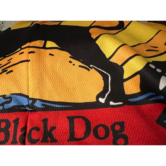 Louis Garneau The Black Dog Cycling Top Size S 1/2 Zip Front Back Pockets - Picture 6 of 11
